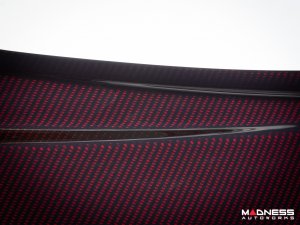 Alfa Romeo 4C Carbon Fiber Engine Cover - Red Candy